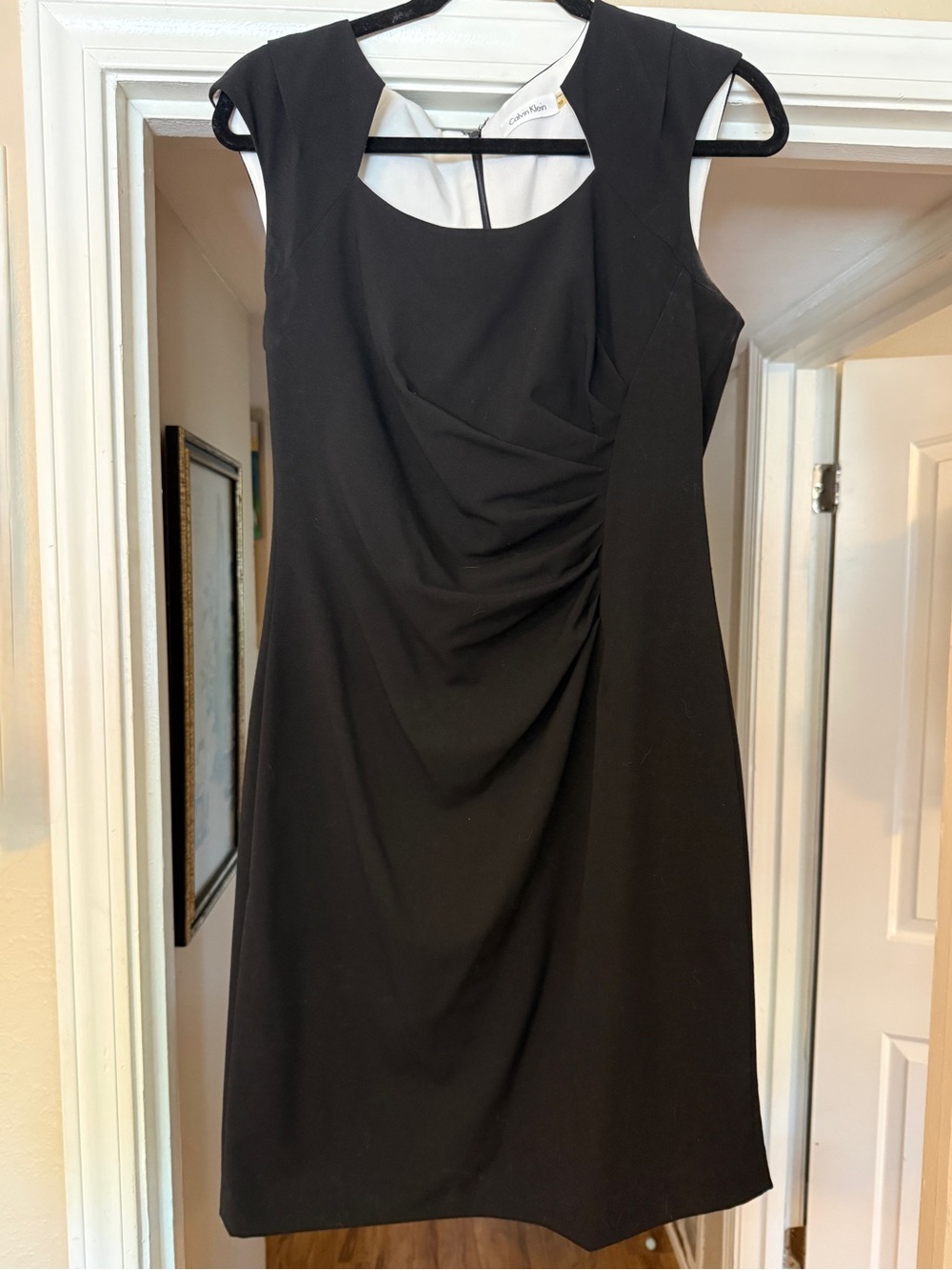Calvin Klein Black Sleeveless Sheath Dress